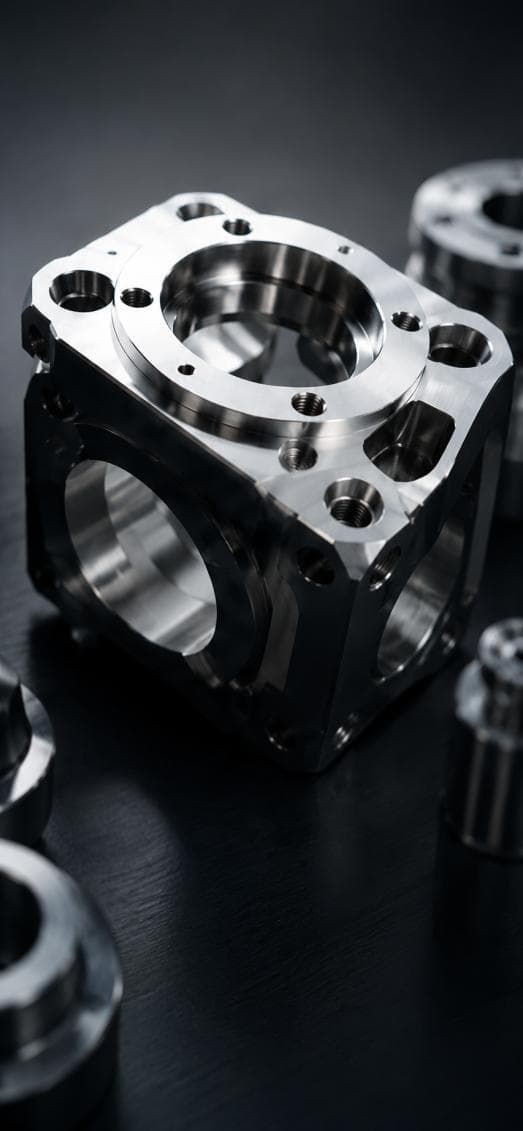 Mehrachsig gefräste Aluminiumkomponente